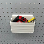 Striped Pegboard Bins, 1/4", Tall, W:5" — view 2