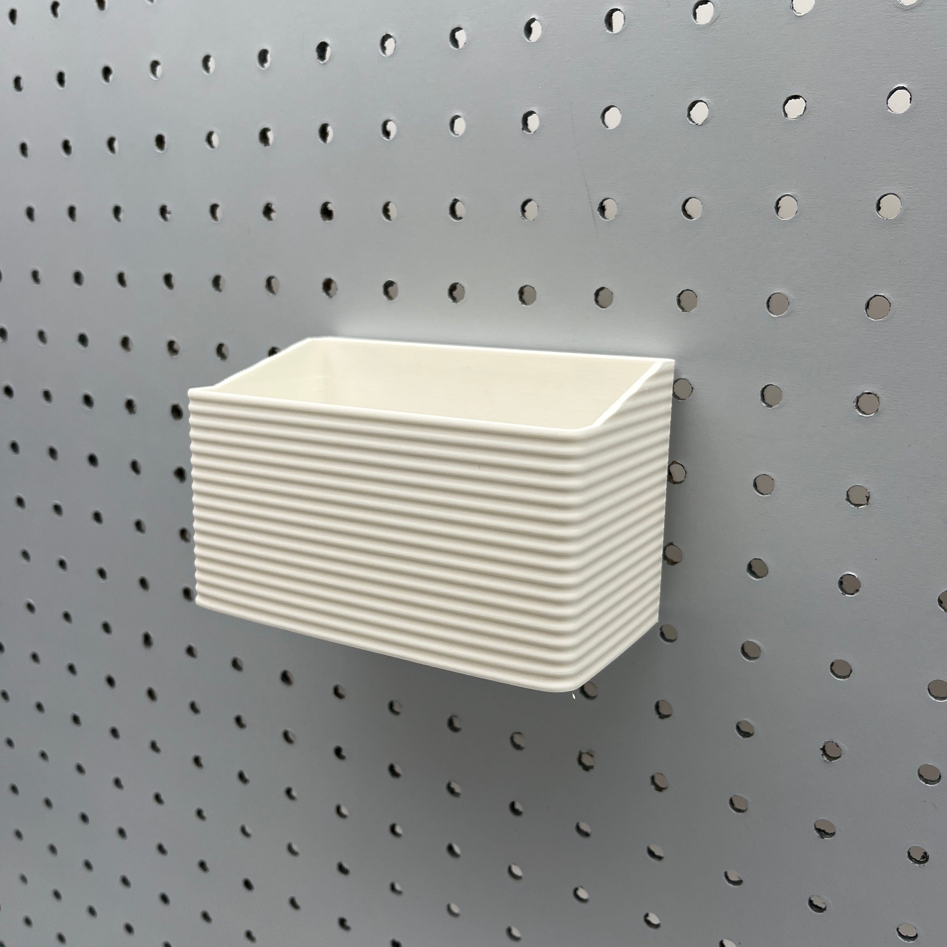 Striped Pegboard Bins, 1/4", Tall, W:5" — view 3