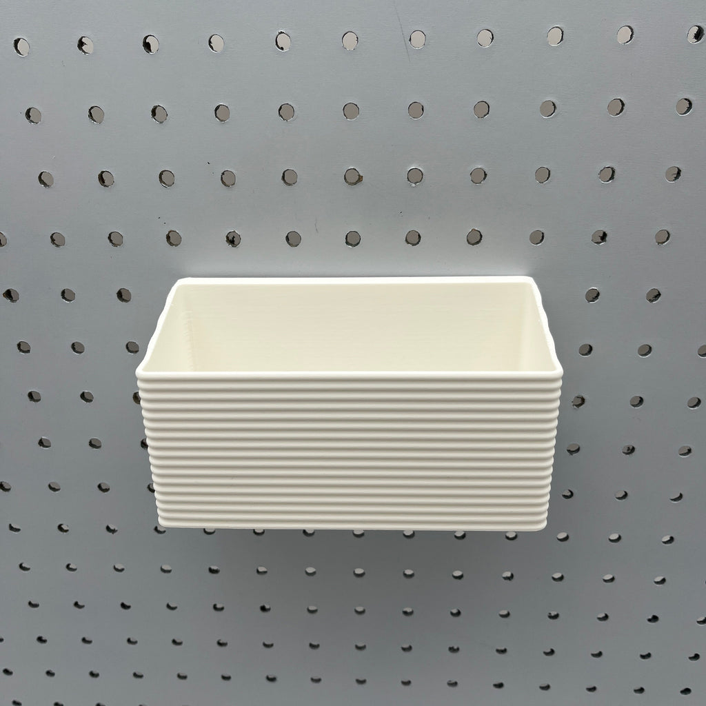Striped Pegboard Bins