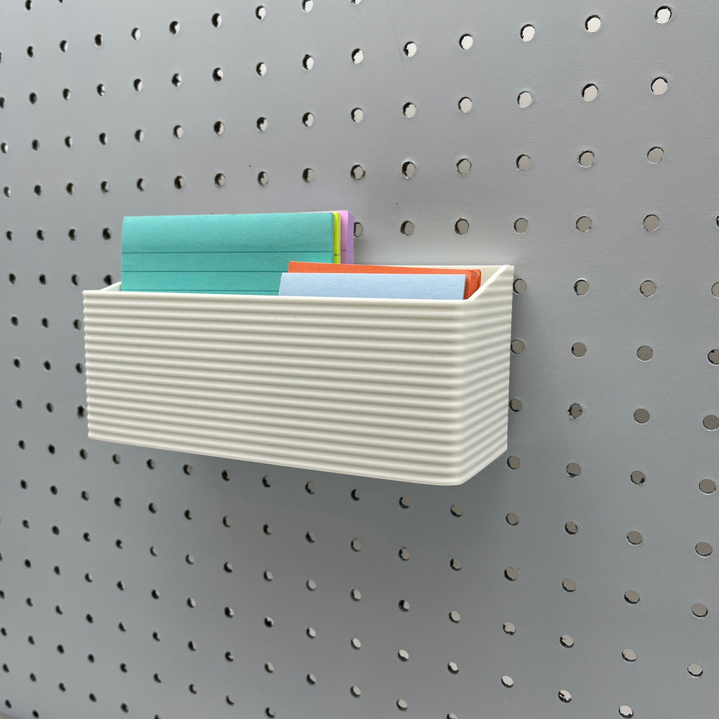 Striped Pegboard Bins