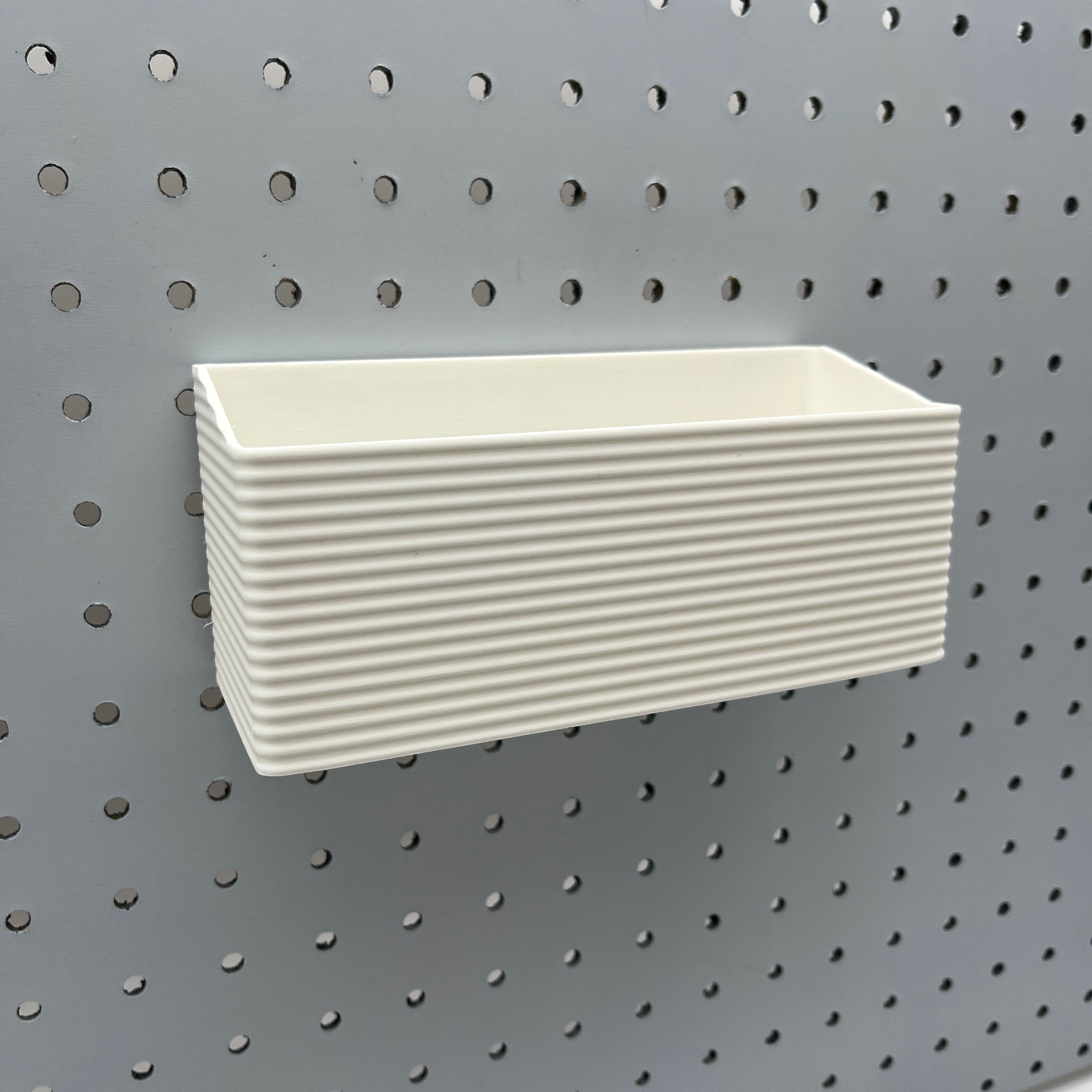 Striped Pegboard Bins, 1/4", Tall, W:7" — view 3
