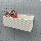 Striped Pegboard Bins