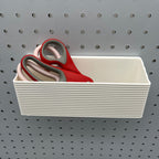 Striped Pegboard Bins
