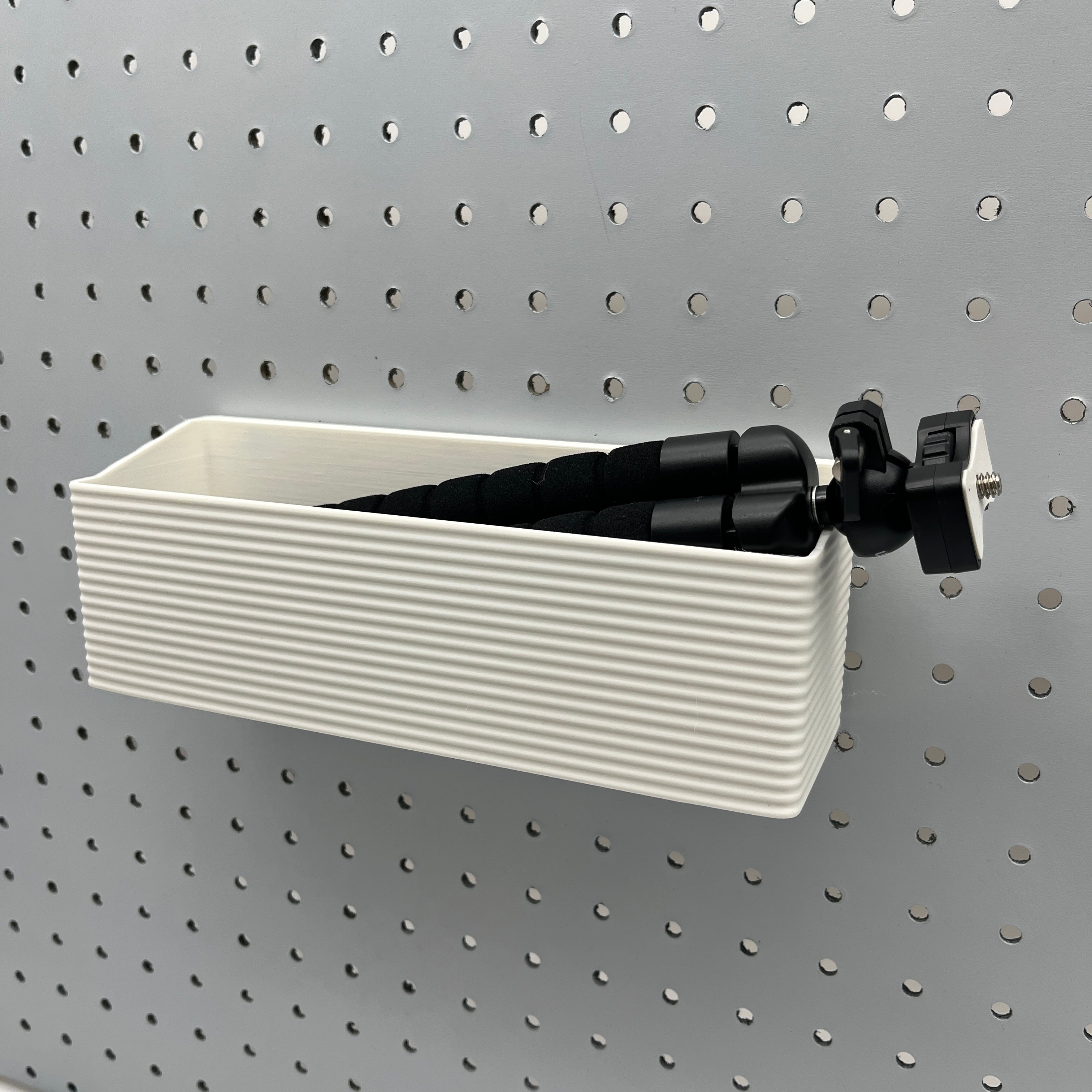 Striped Pegboard Bins