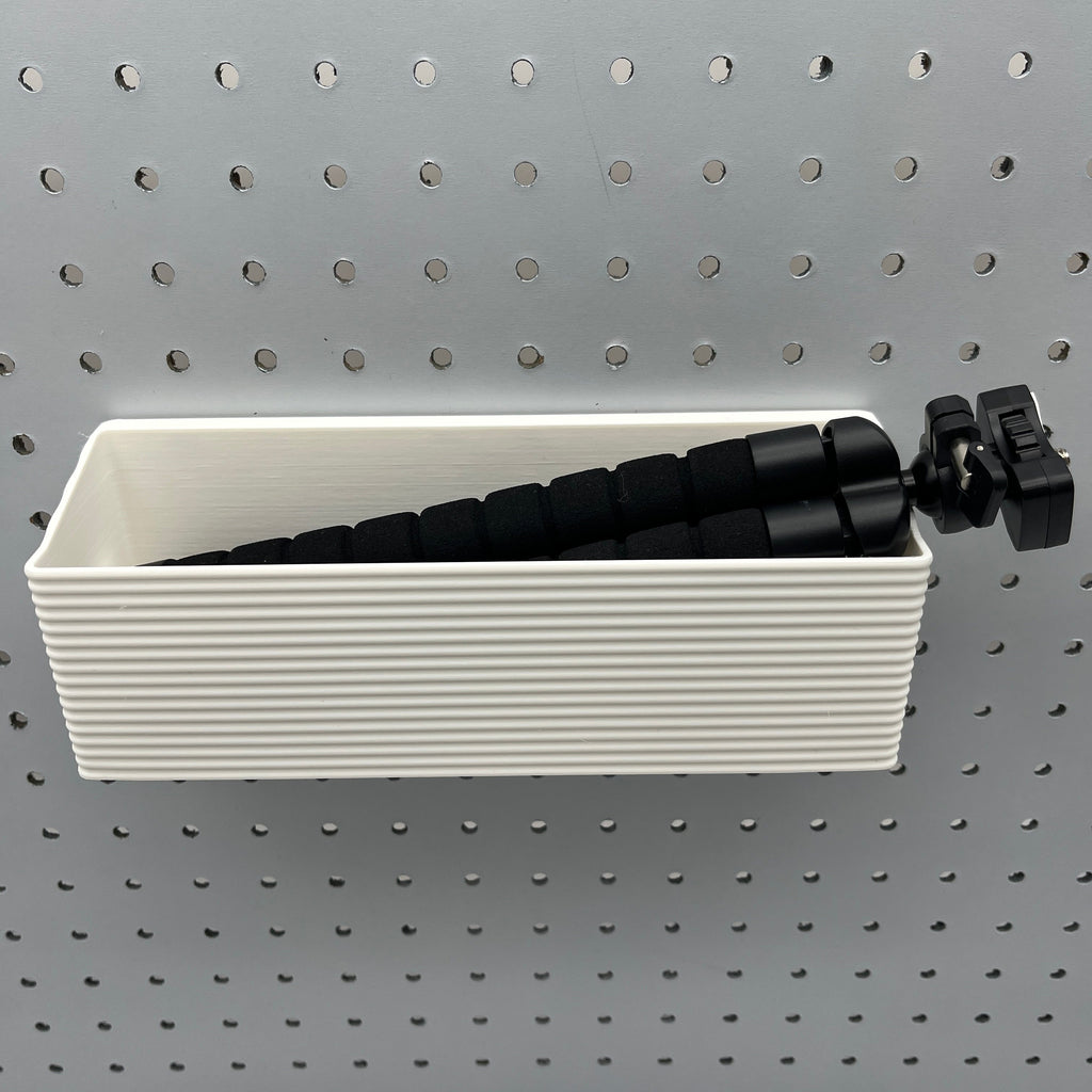 Striped Pegboard Bins