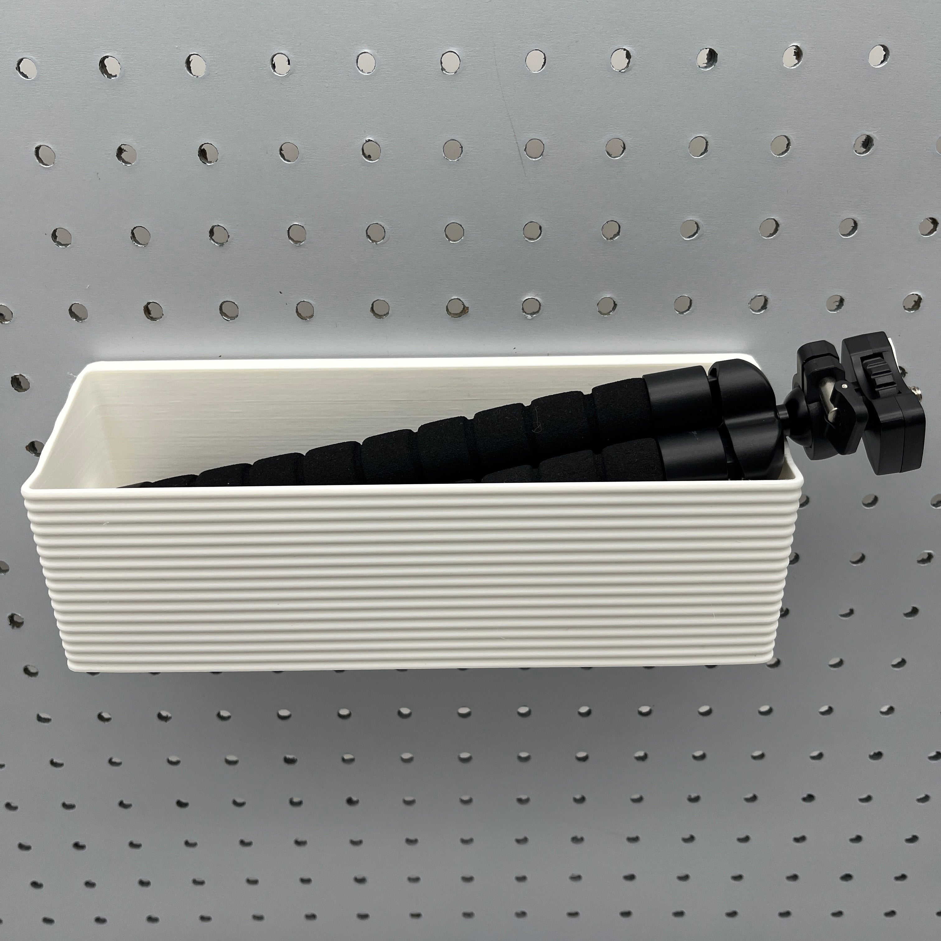 Striped Pegboard Bins