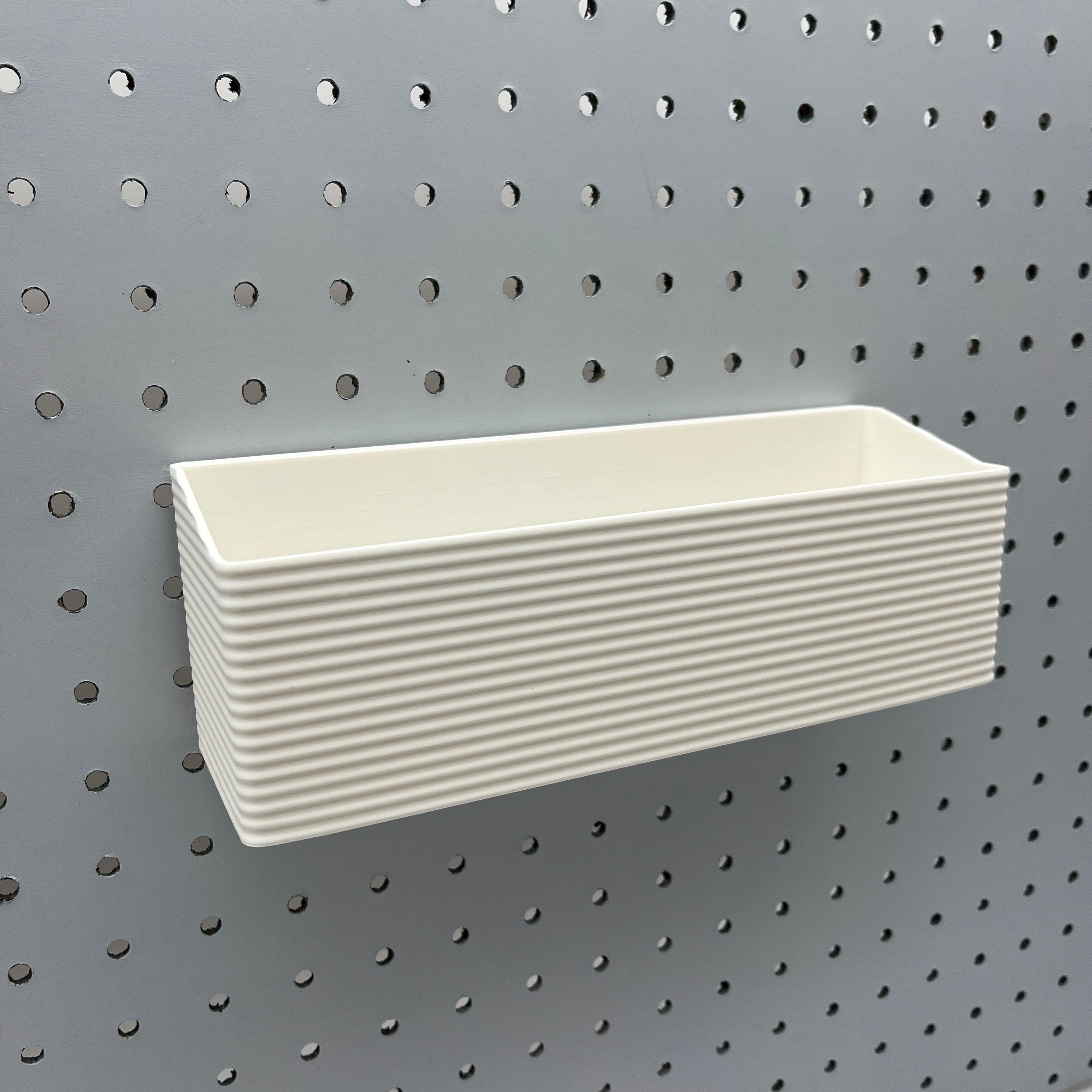 Striped Pegboard Bins, 1/4", Tall, W:9" — view 3