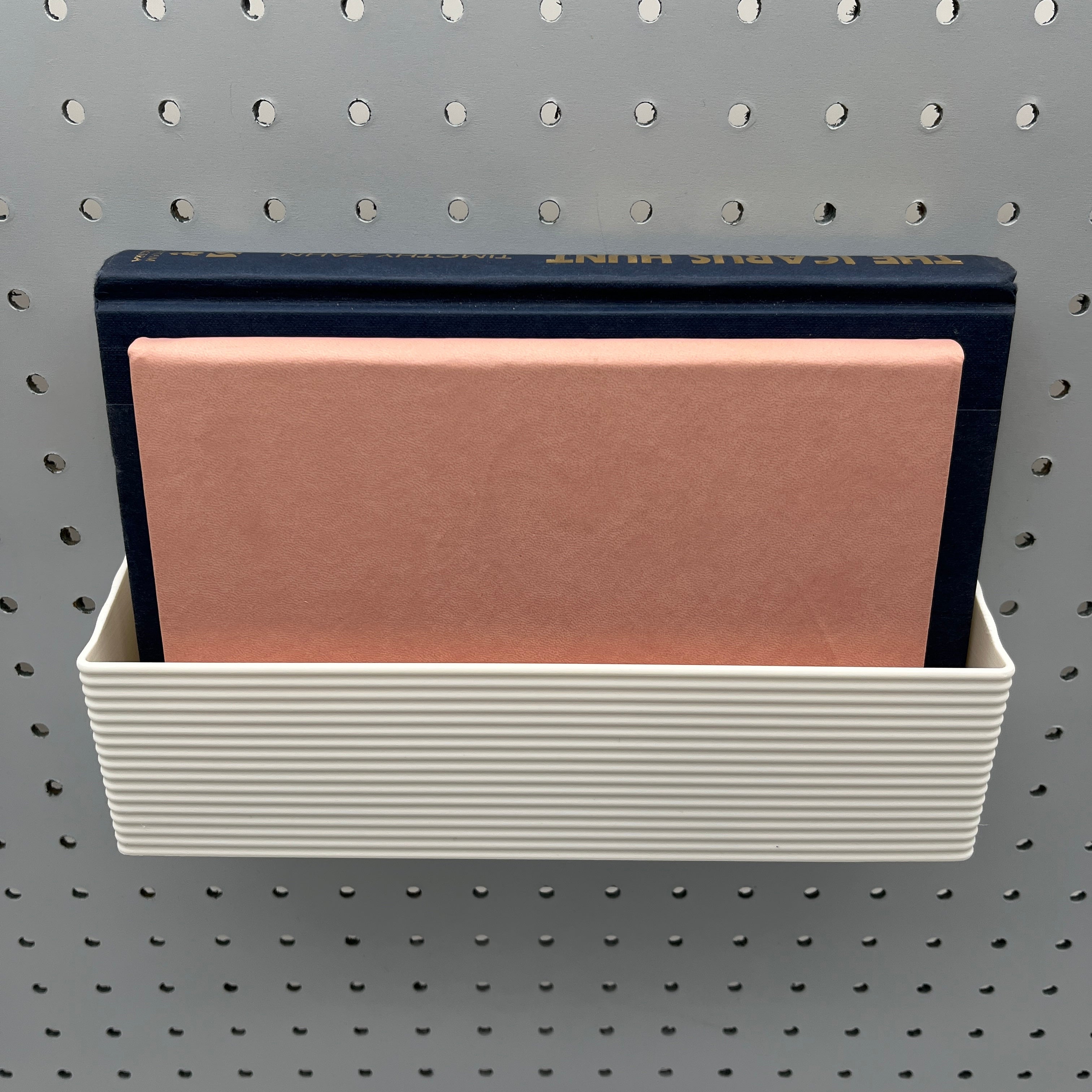 Striped Pegboard Bins