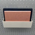 Striped Pegboard Bins, 1/4", Tall, W:10"