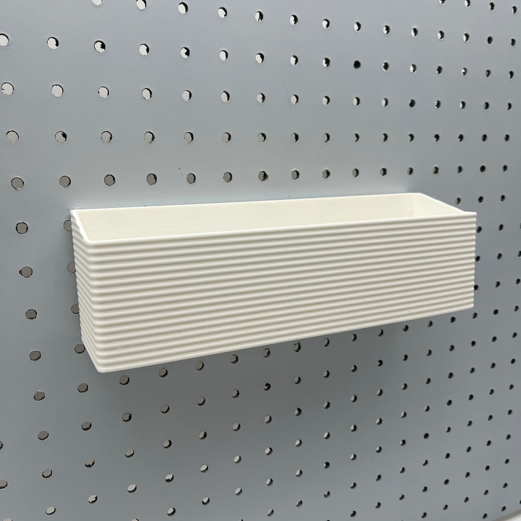 Striped Pegboard Bins