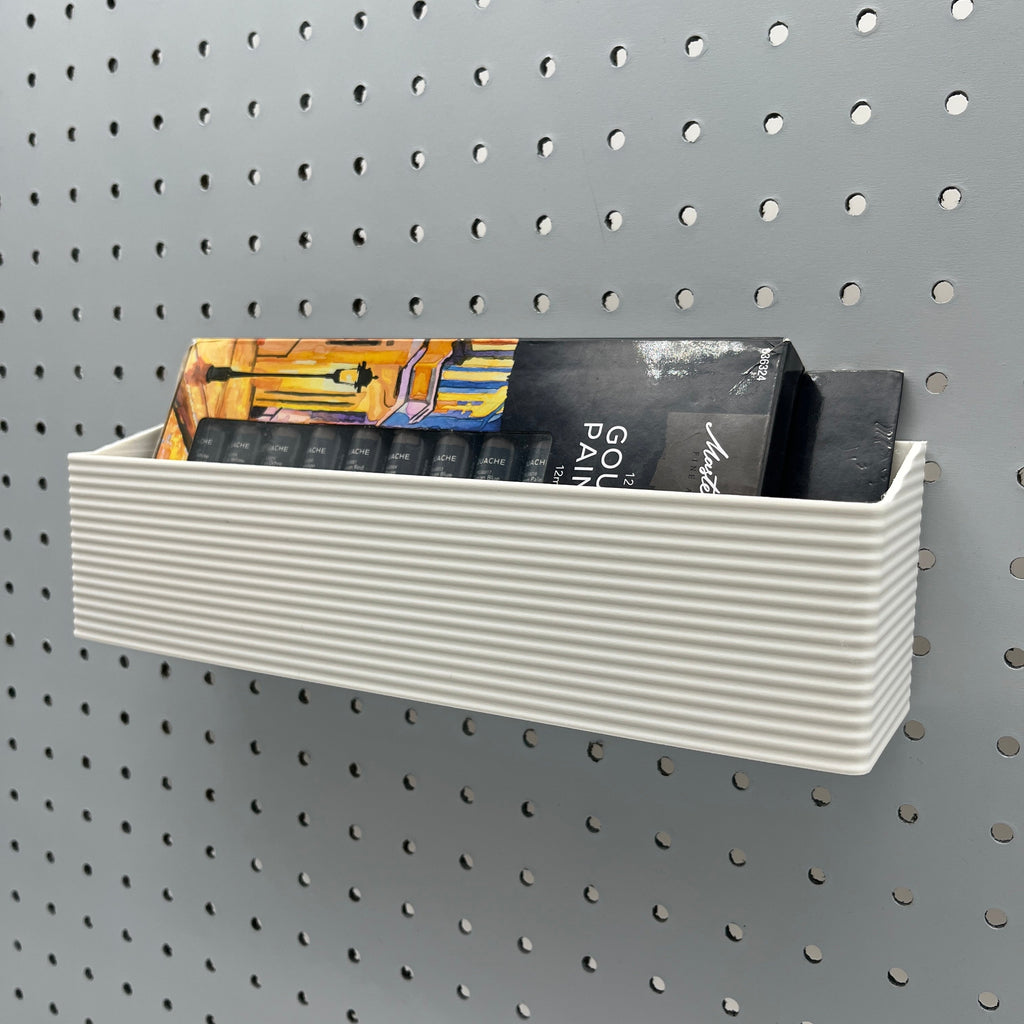 Striped Pegboard Bins