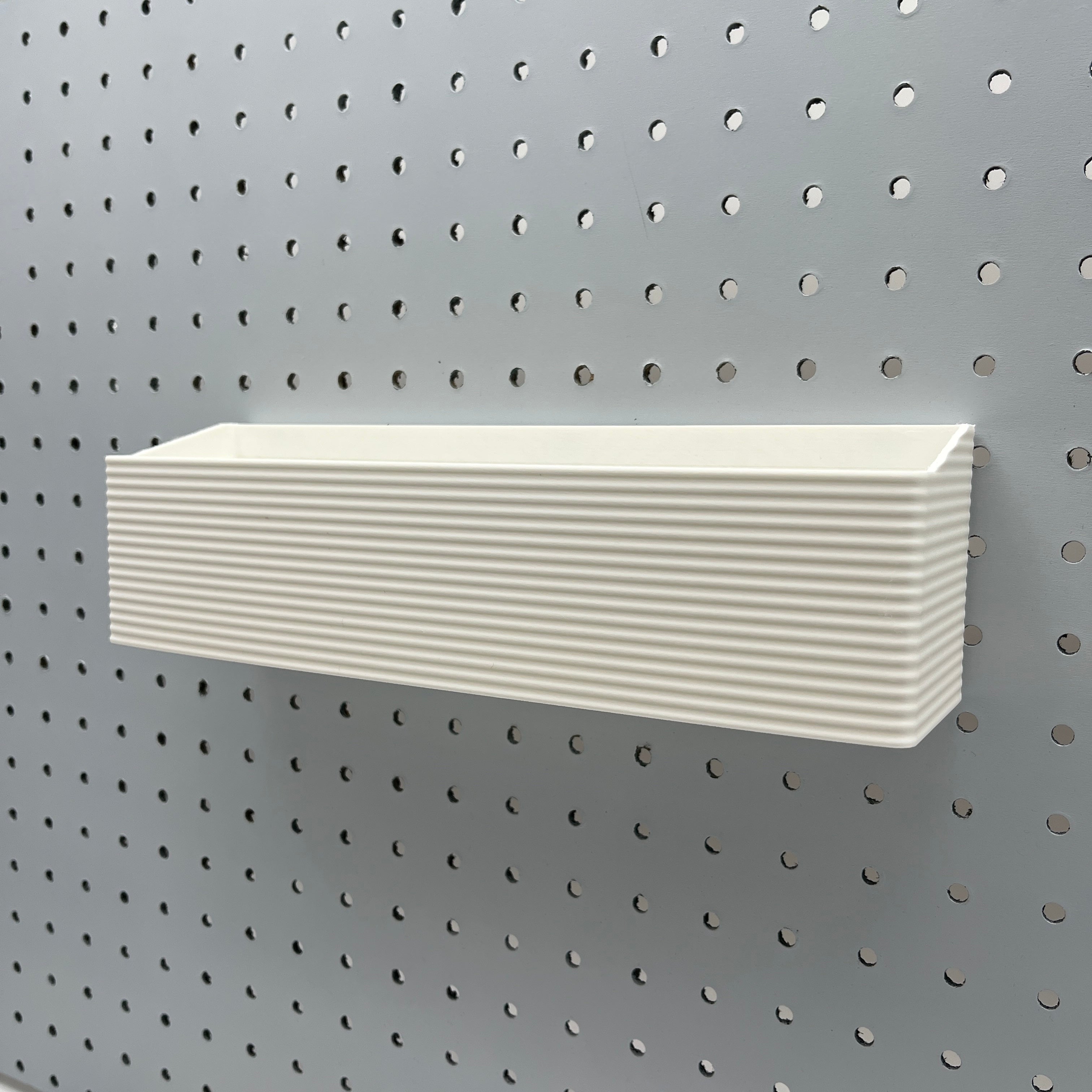 Striped Pegboard Bins