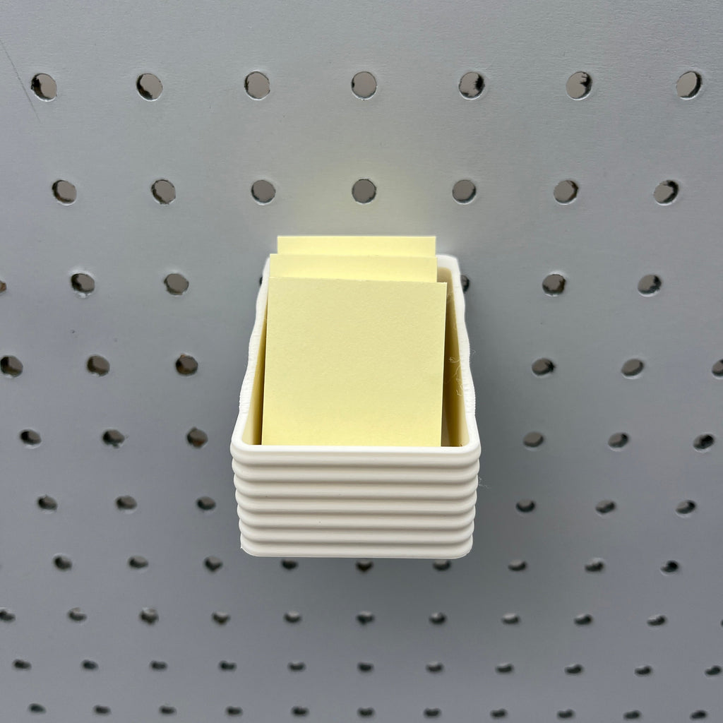 Striped Pegboard Bins, 1/4", Short, W:2"