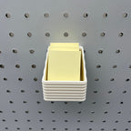 Striped Pegboard Bins, 1/4", Short, W:2"