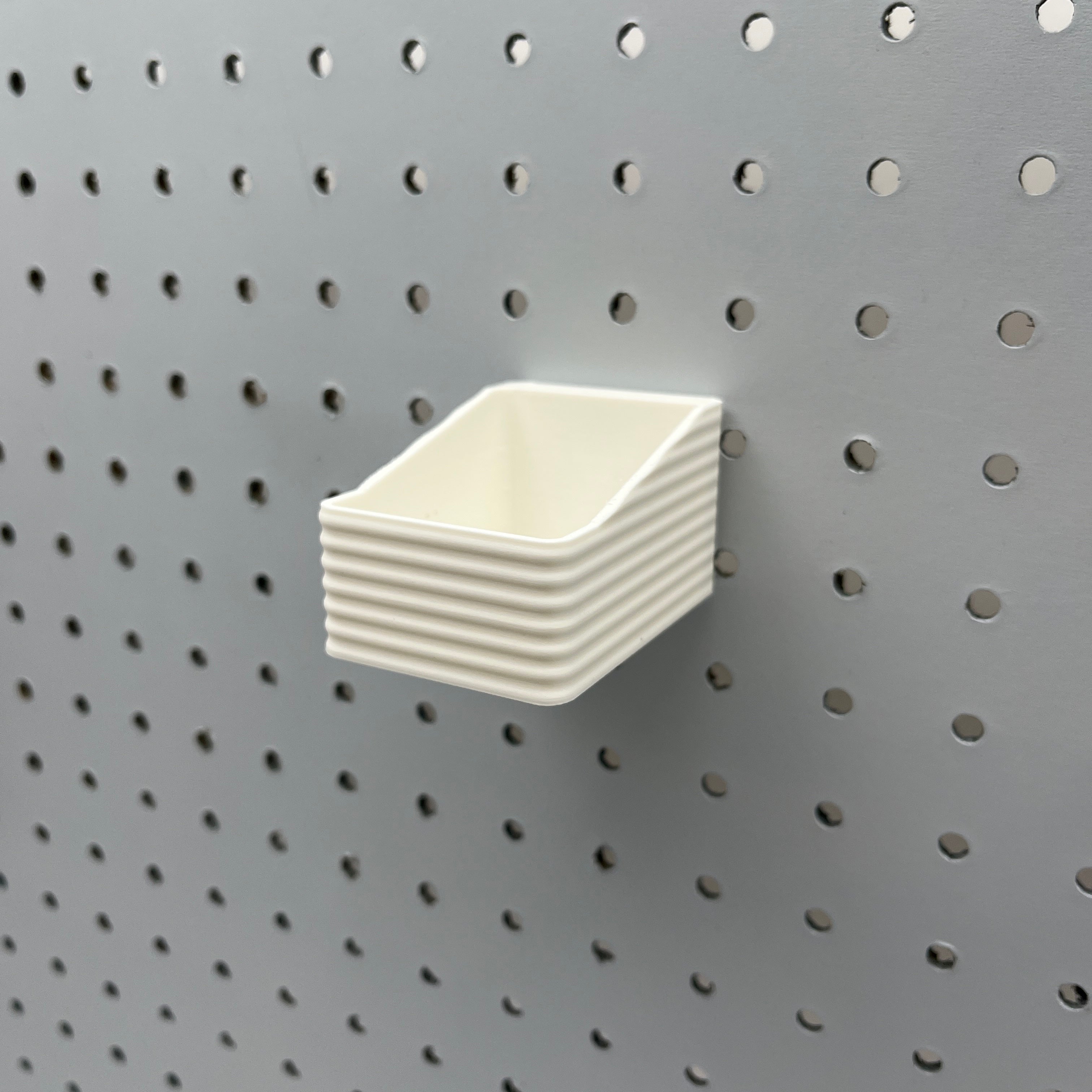 Striped Pegboard Bins