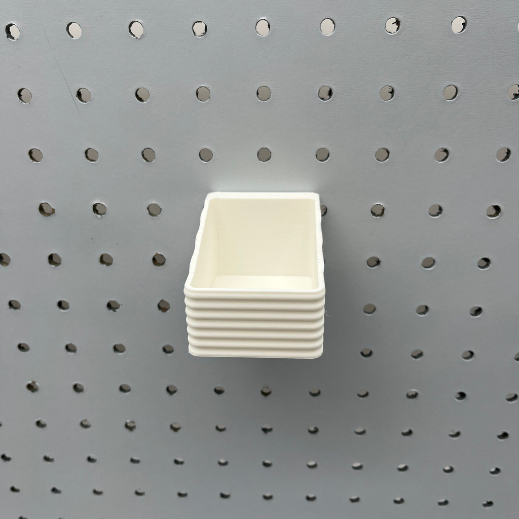 Striped Pegboard Bins, 1/4", Short, W:2" — view 4