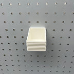 Striped Pegboard Bins, 1/4", Short, W:2" — view 4