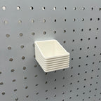 Striped Pegboard Bins, 1/4", Short, W:2" — view 3