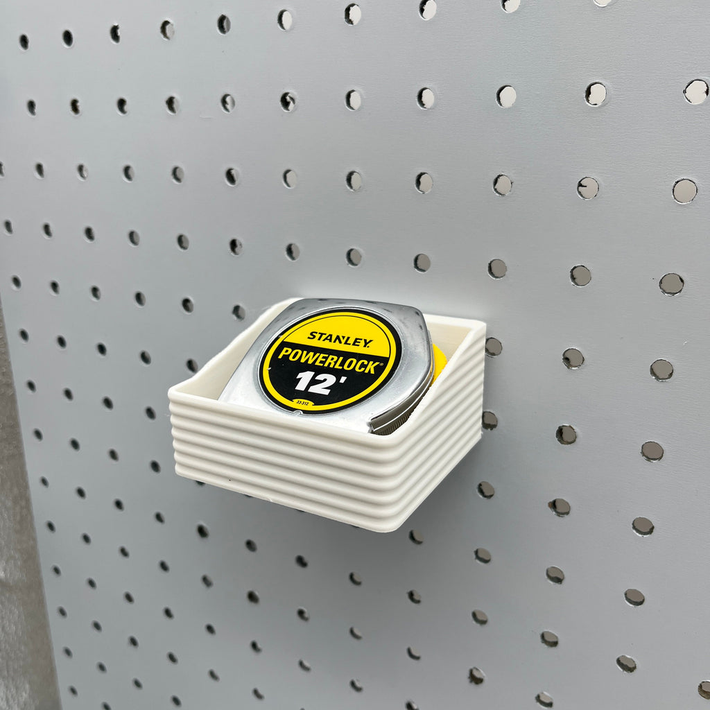 Striped Pegboard Bins, 1/4", Short, W:3" — view 2