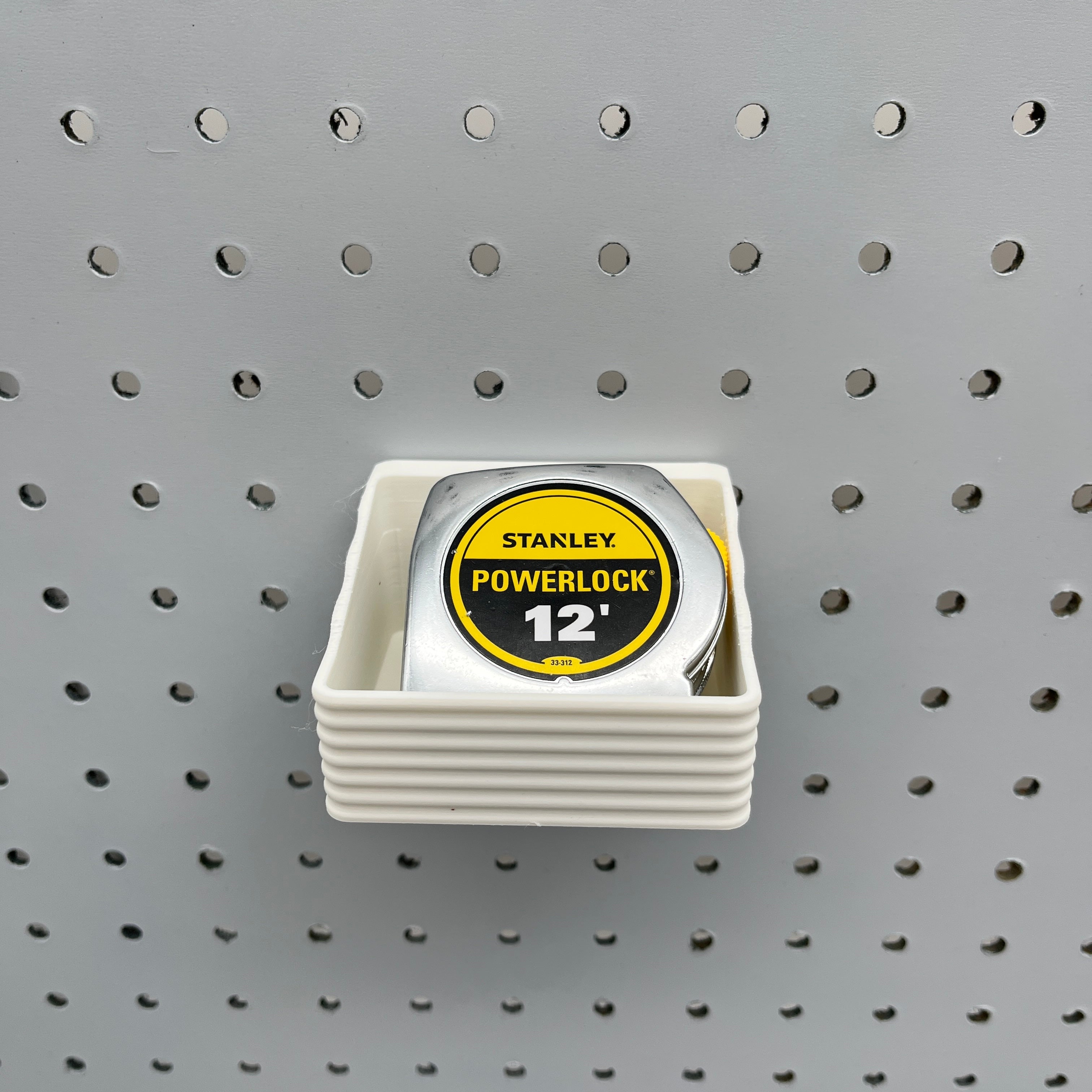 Striped Pegboard Bins