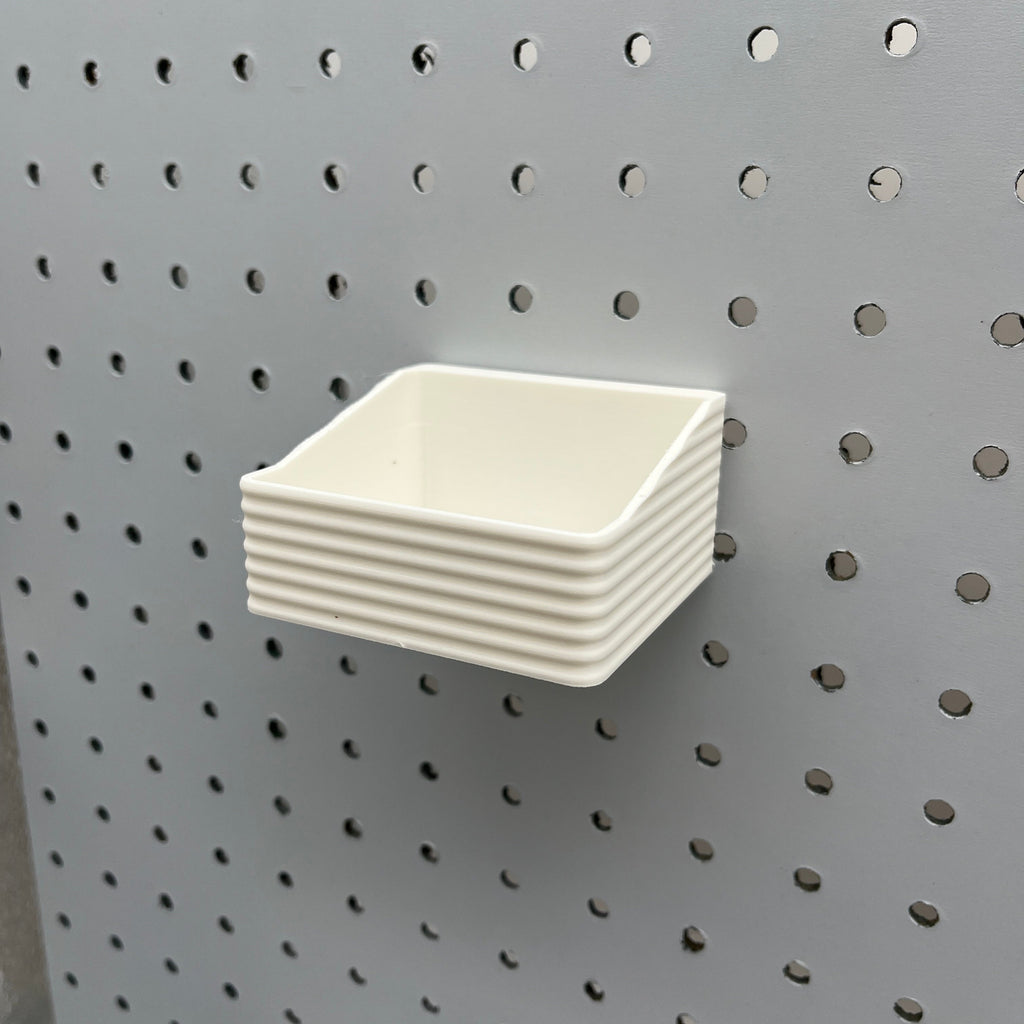 Striped Pegboard Bins