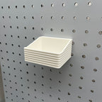 Striped Pegboard Bins