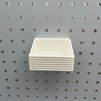 Striped Pegboard Bins, 1/4", Short, W:3" — view 4