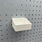 Striped Pegboard Bins, 1/4", Short, W:3" — view 3