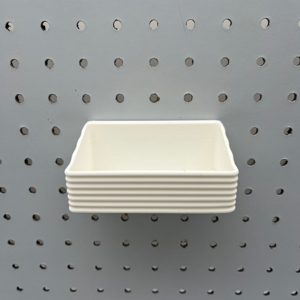 Striped Pegboard Bins, 1/4", Short, W:4" — view 4