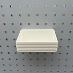 Striped Pegboard Bins, 1/4", Short, W:4" — view 4
