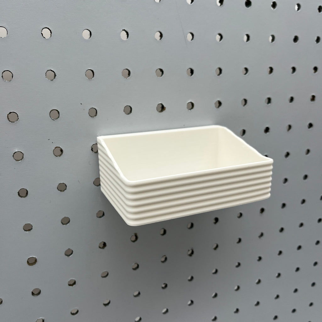 Striped Pegboard Bins, 1/4", Short, W:4" — view 3