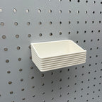 Striped Pegboard Bins, 1/4", Short, W:4" — view 3