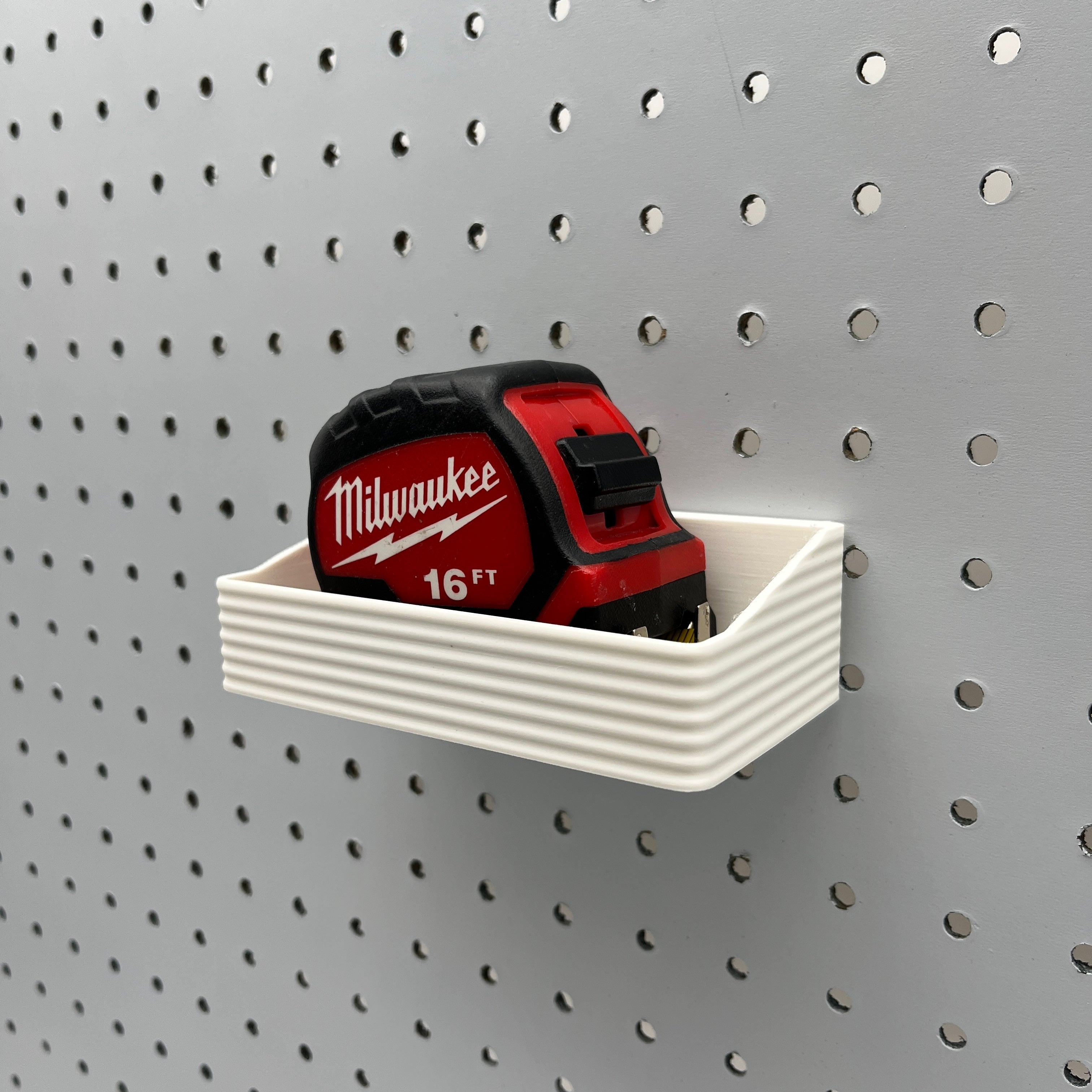 Striped Pegboard Bins, 1/4", Short, W:5" — view 2