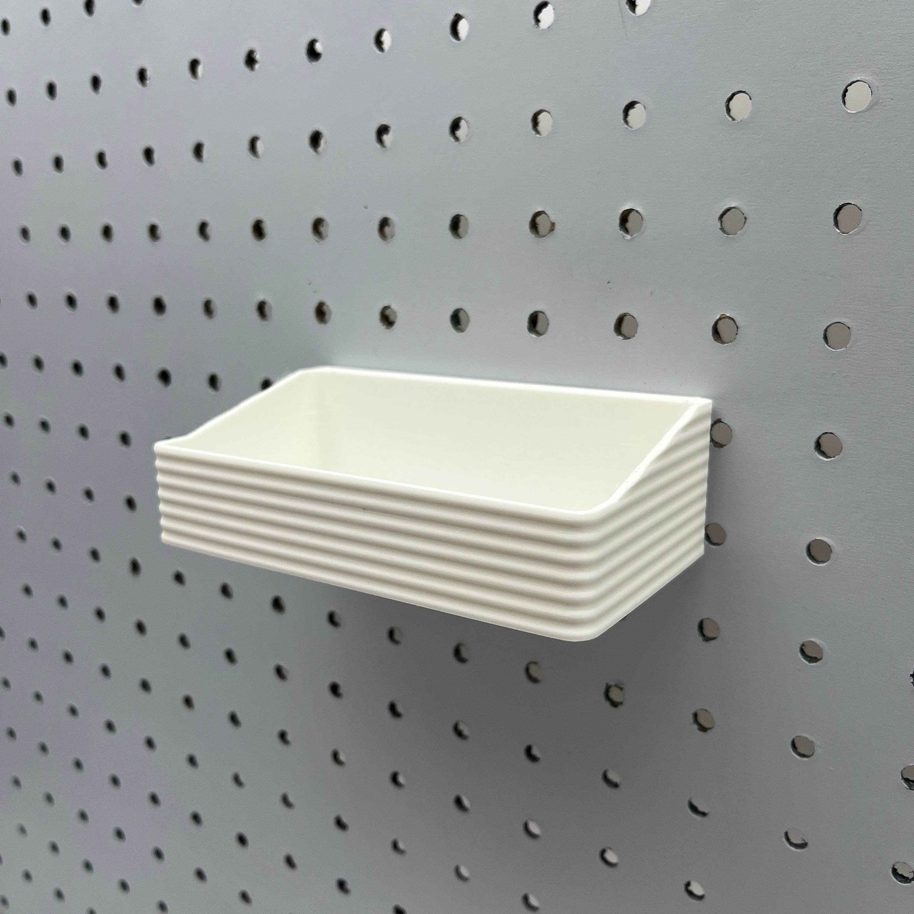 Striped Pegboard Bins