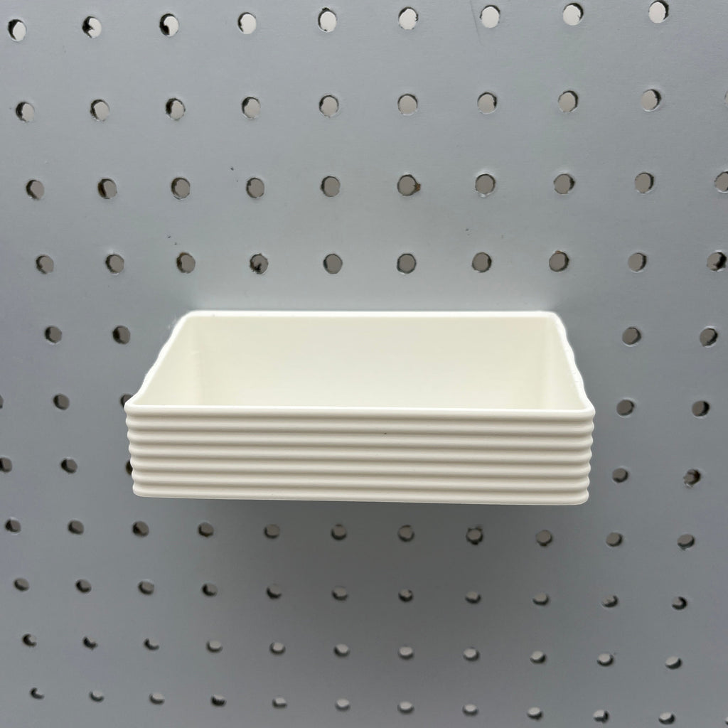 Striped Pegboard Bins, 1/4", Short, W:5" — view 4