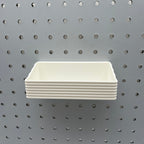 Striped Pegboard Bins, 1/4", Short, W:5" — view 4