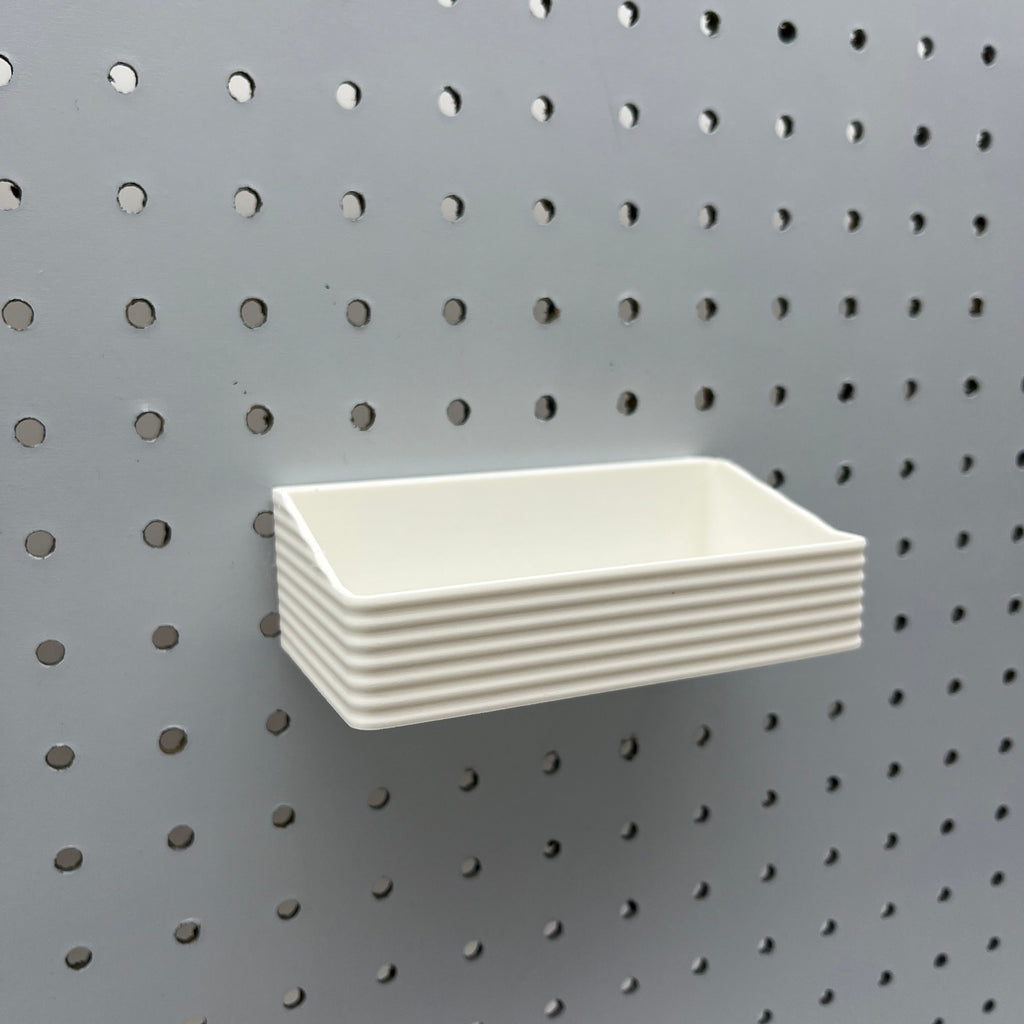 Striped Pegboard Bins, 1/4", Short, W:5" — view 3