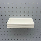 Striped Pegboard Bins, 1/4", Short, W:6" — view 4
