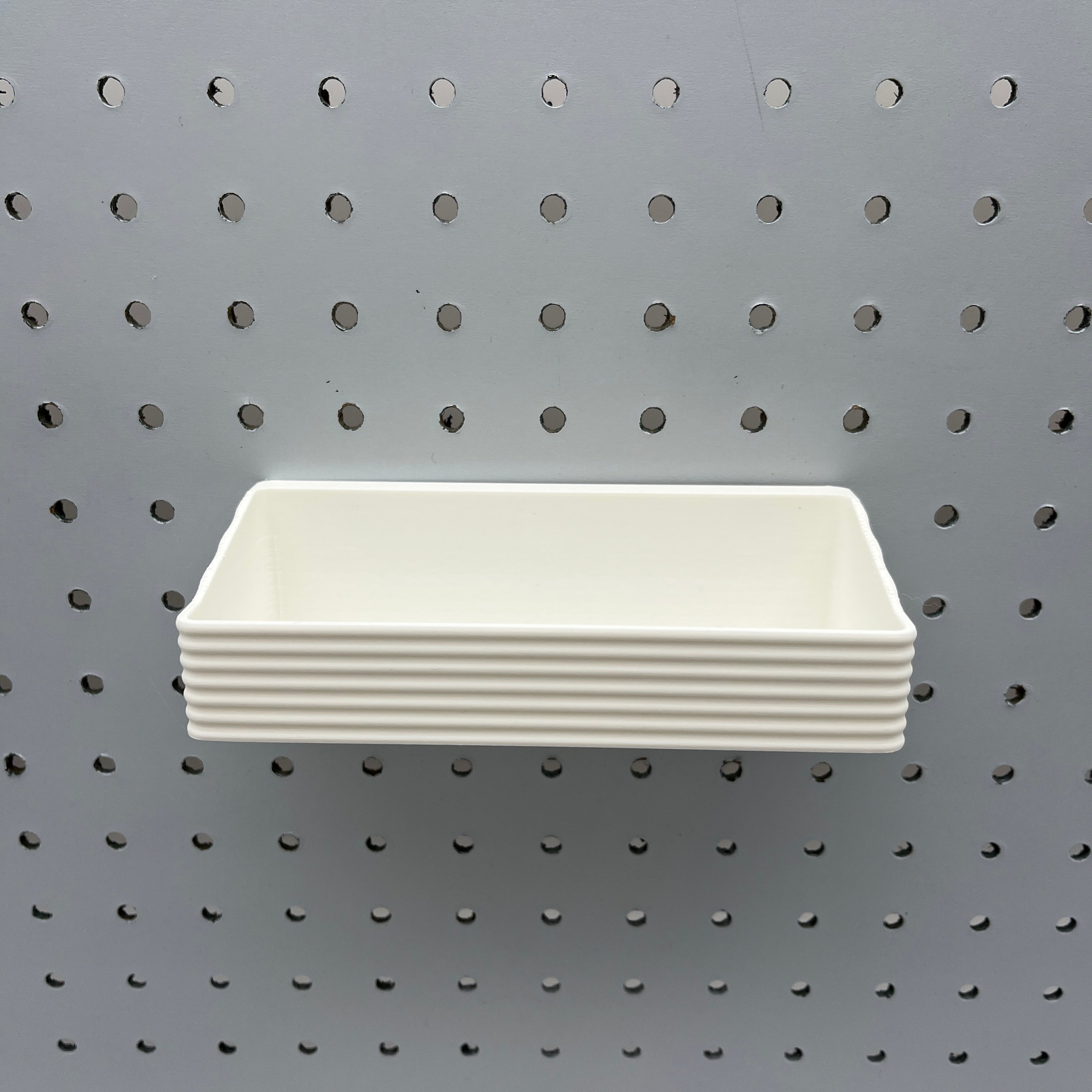 Striped Pegboard Bins, 1/4", Short, W:6" — view 4
