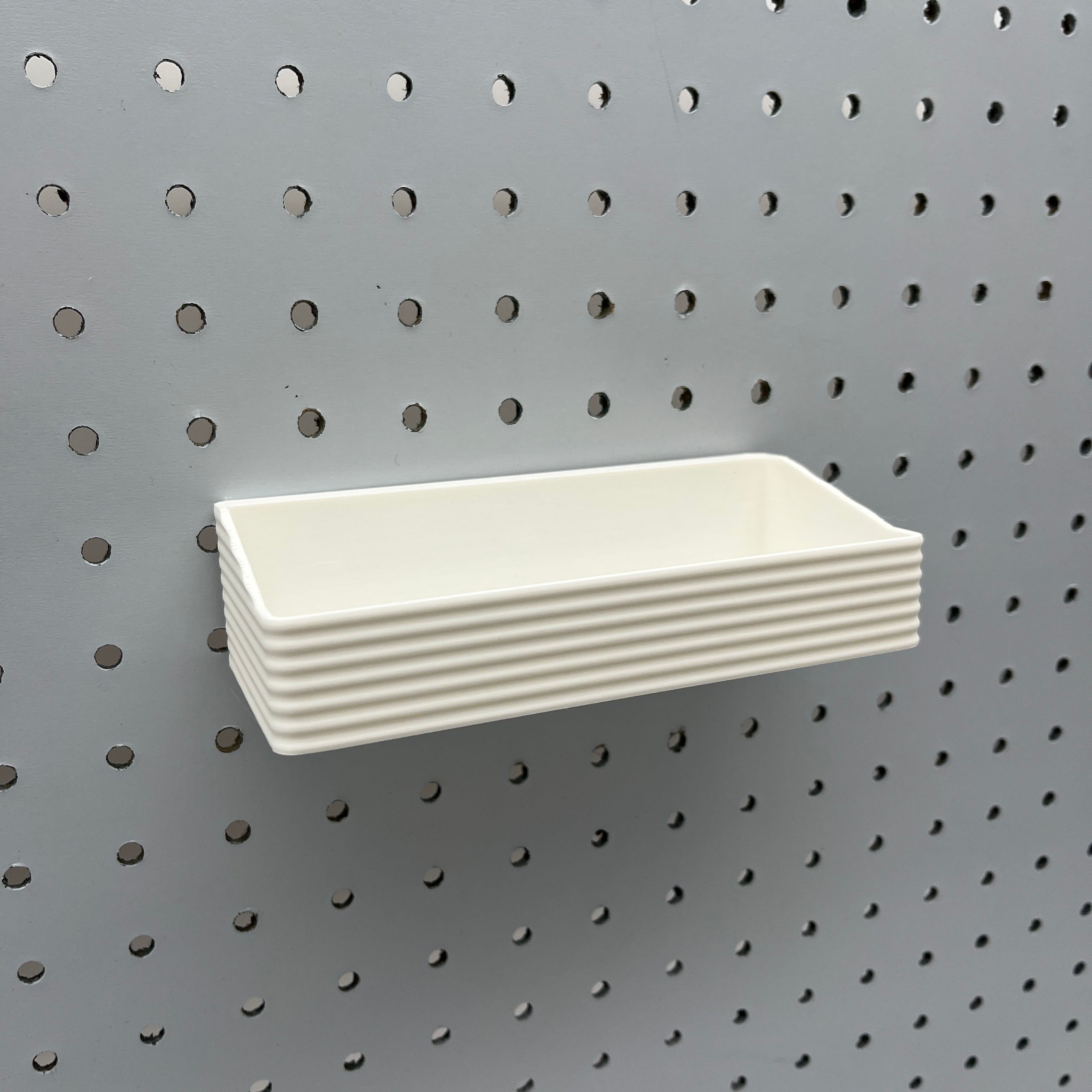 Striped Pegboard Bins, 1/4", Short, W:6" — view 3