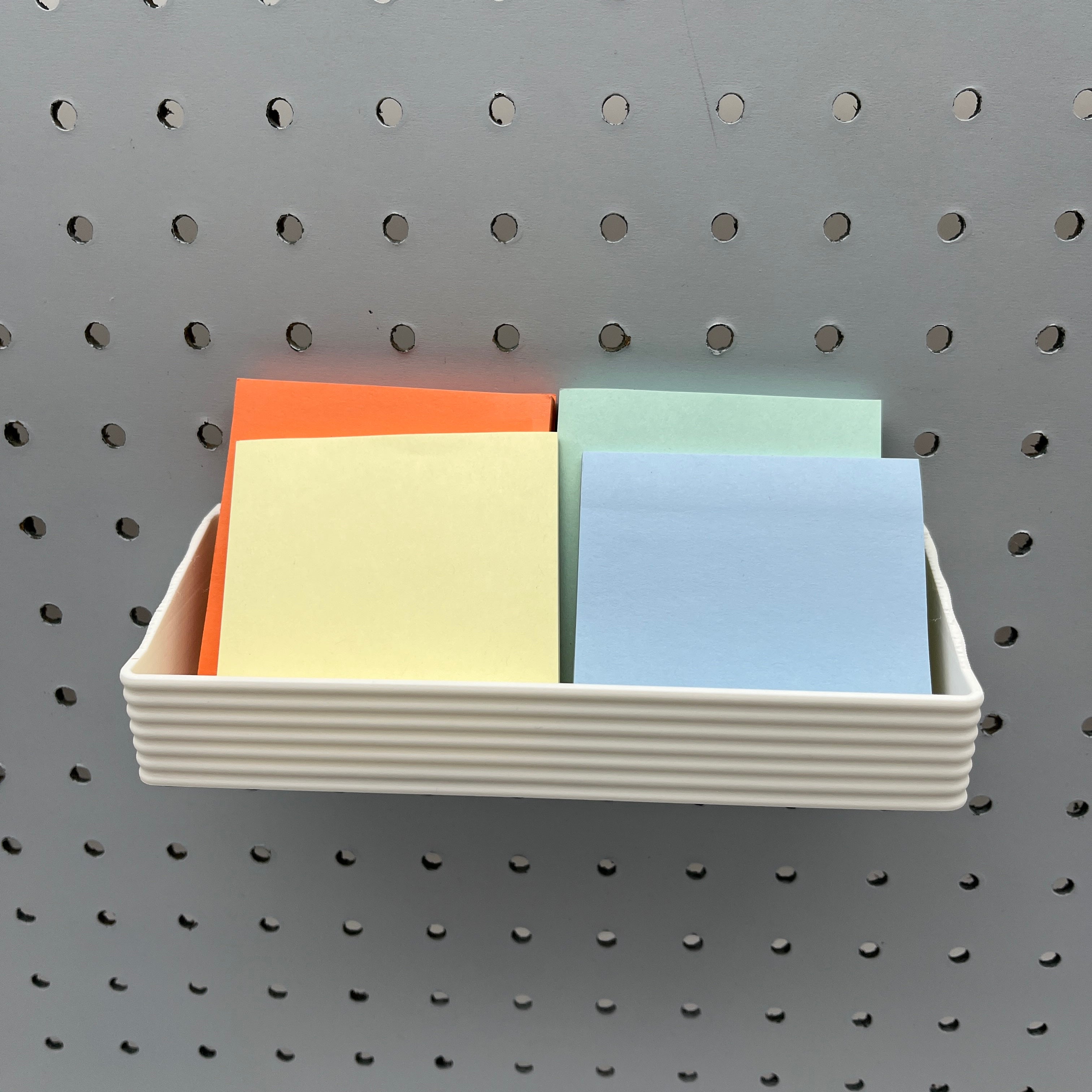 Striped Pegboard Bins
