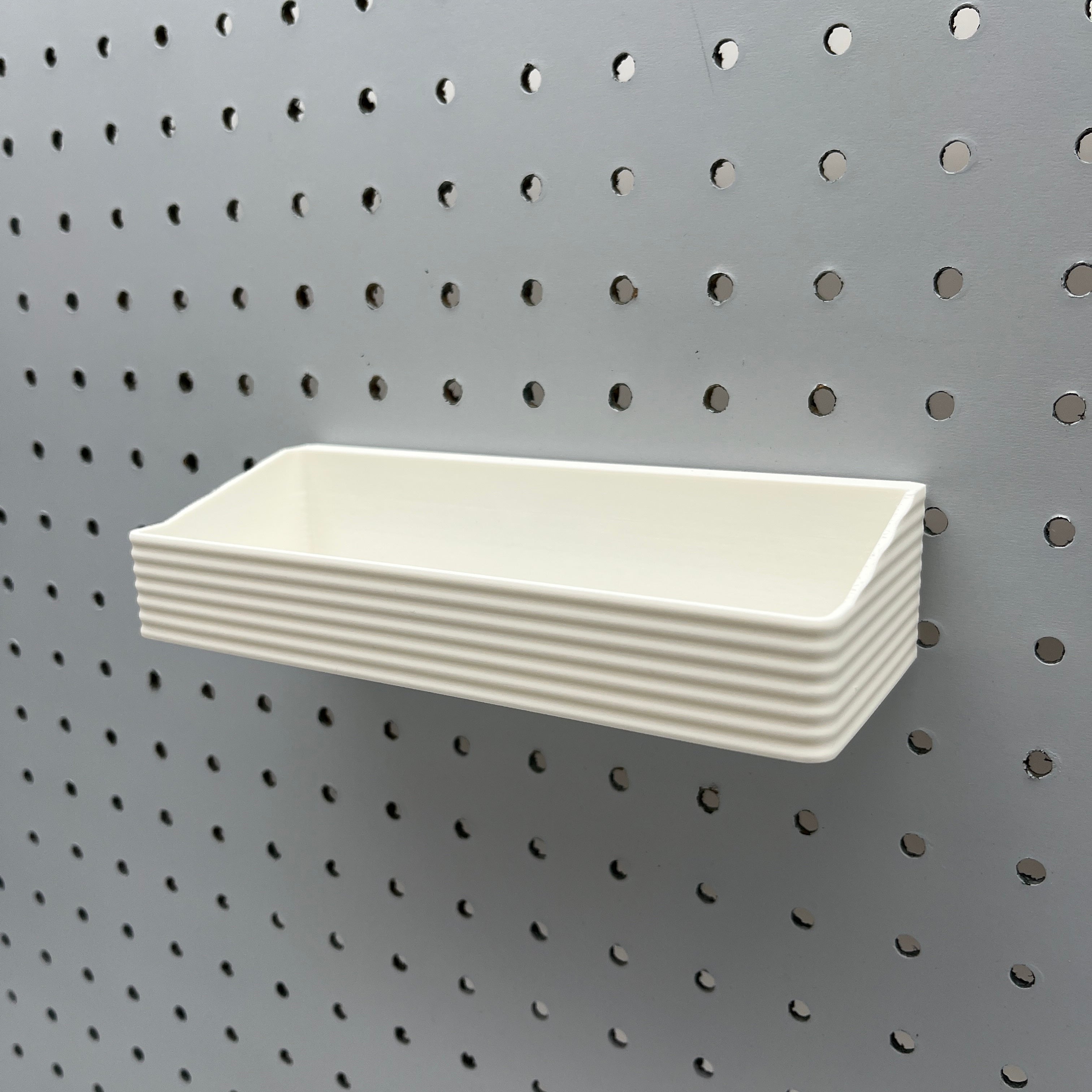 Striped Pegboard Bins, 1/4", Short, W:7" — view 5