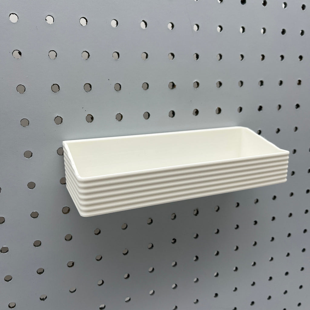 Striped Pegboard Bins