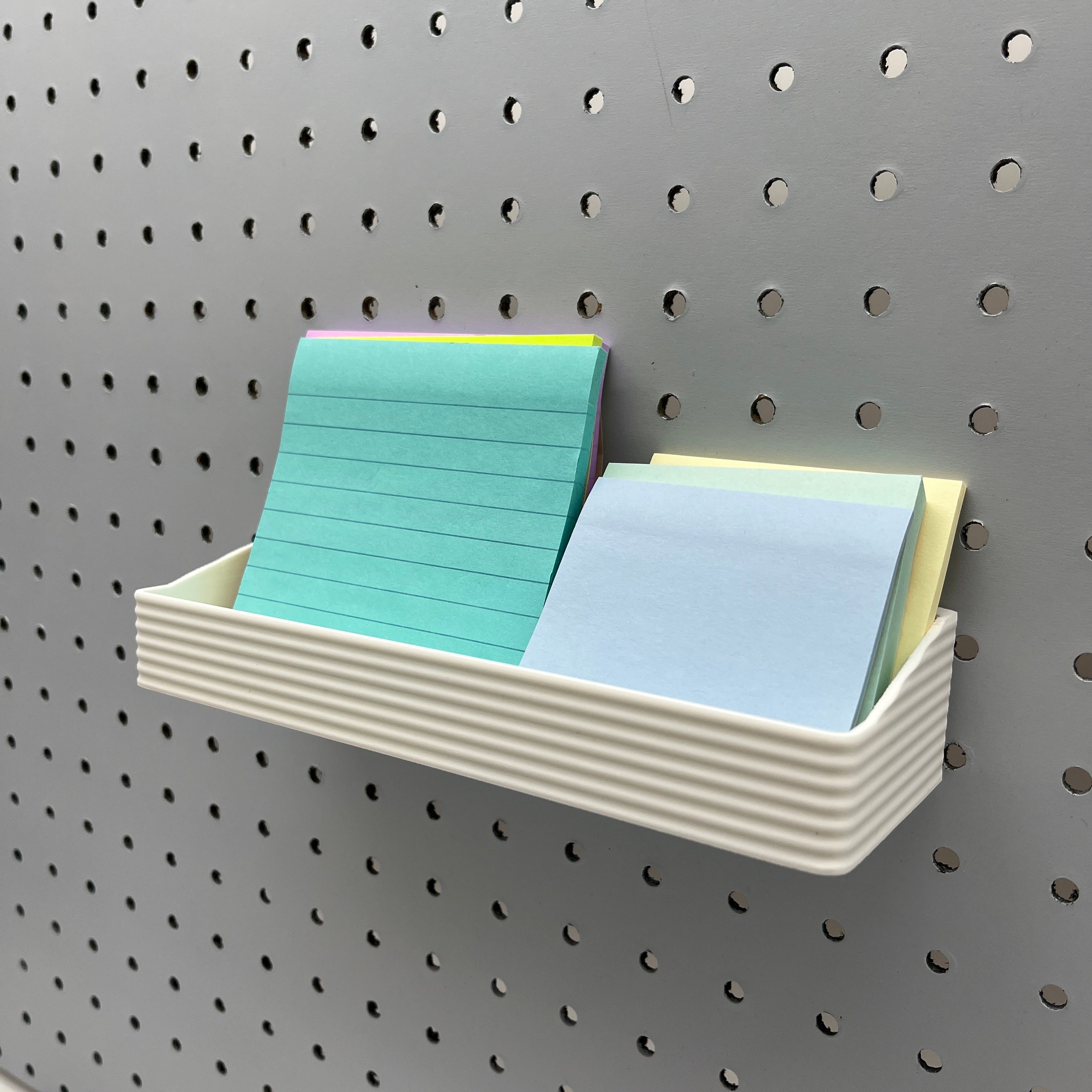 Striped Pegboard Bins