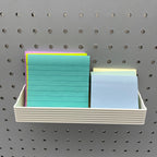 Striped Pegboard Bins