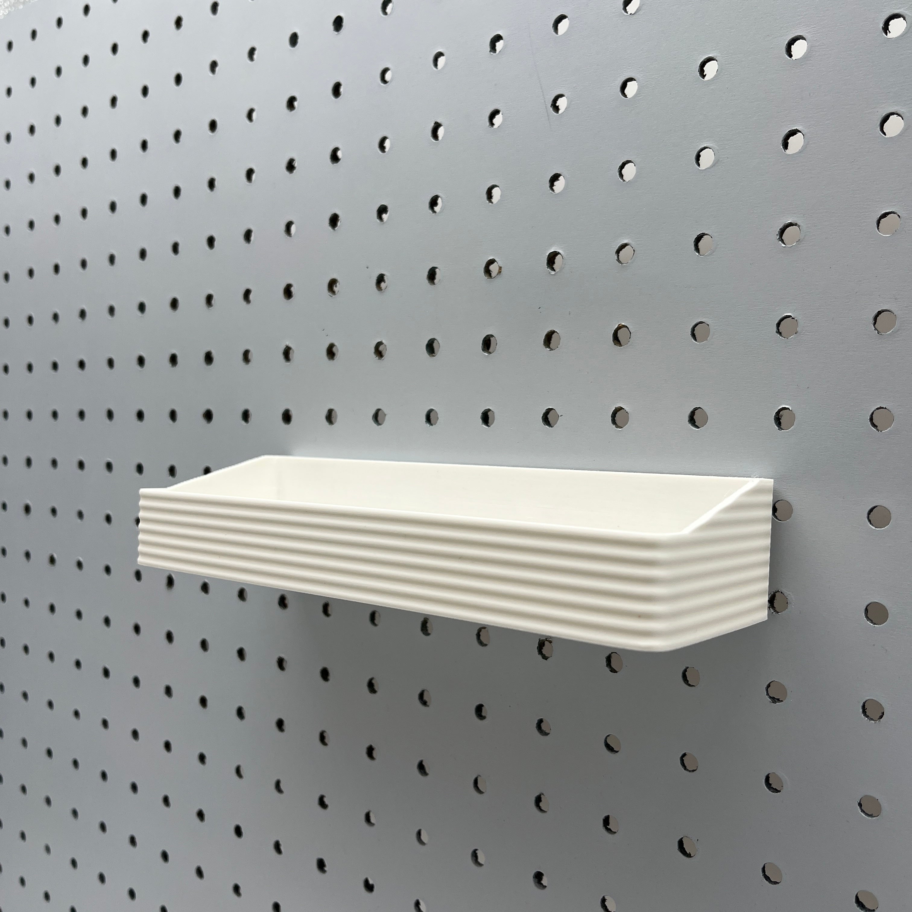 Striped Pegboard Bins