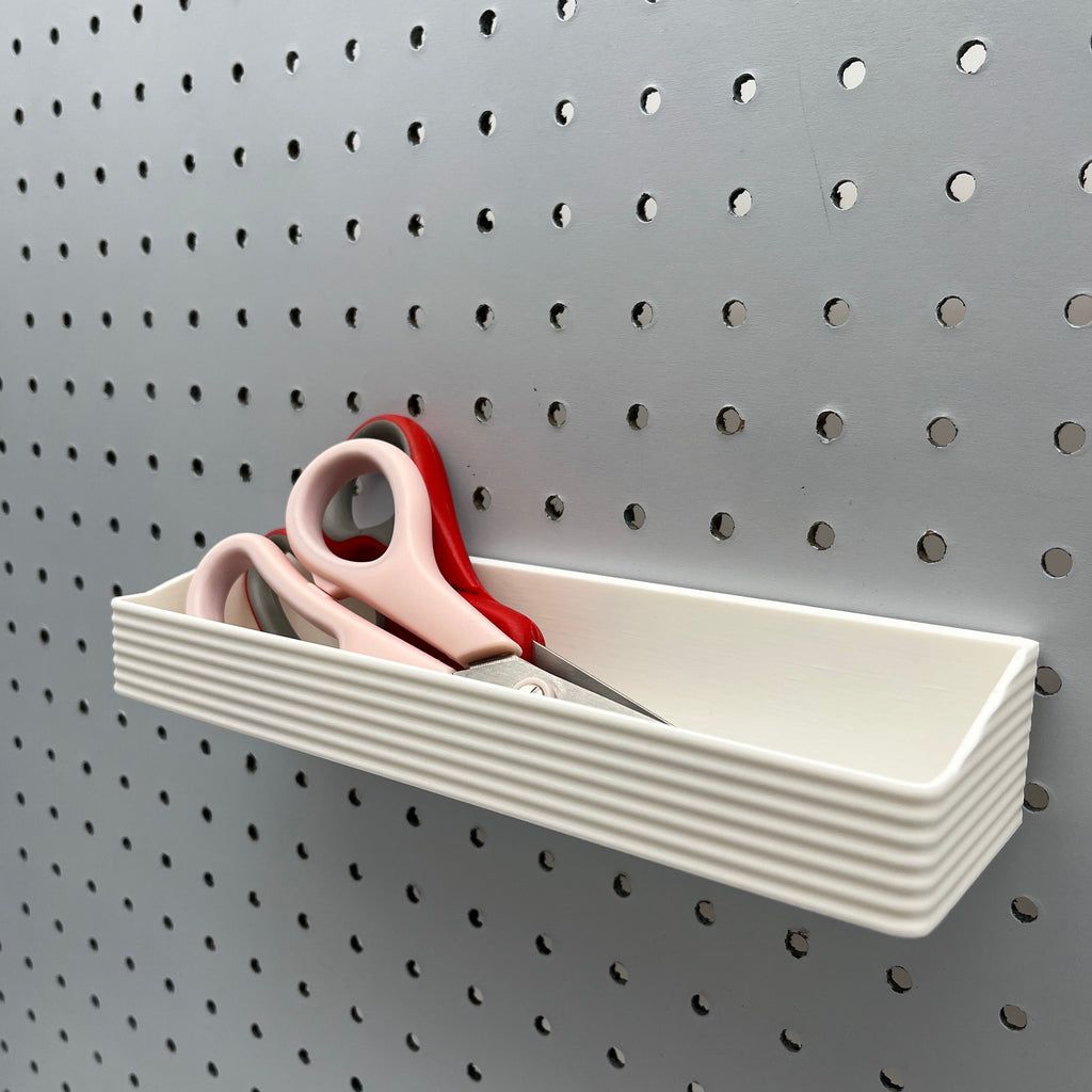 Striped Pegboard Bins