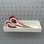 Striped Pegboard Bins