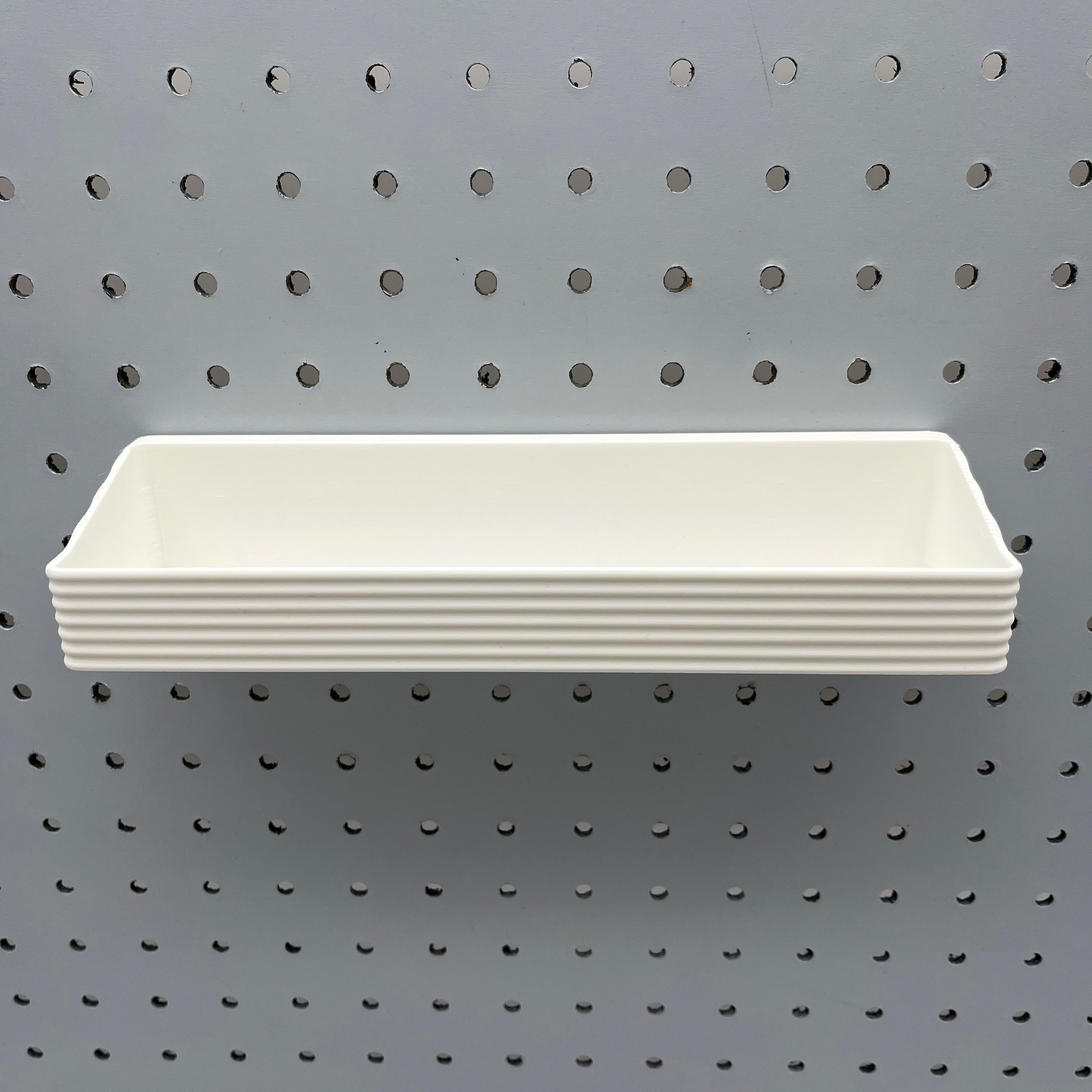 Striped Pegboard Bins, 1/4", Short, W:9" — view 4