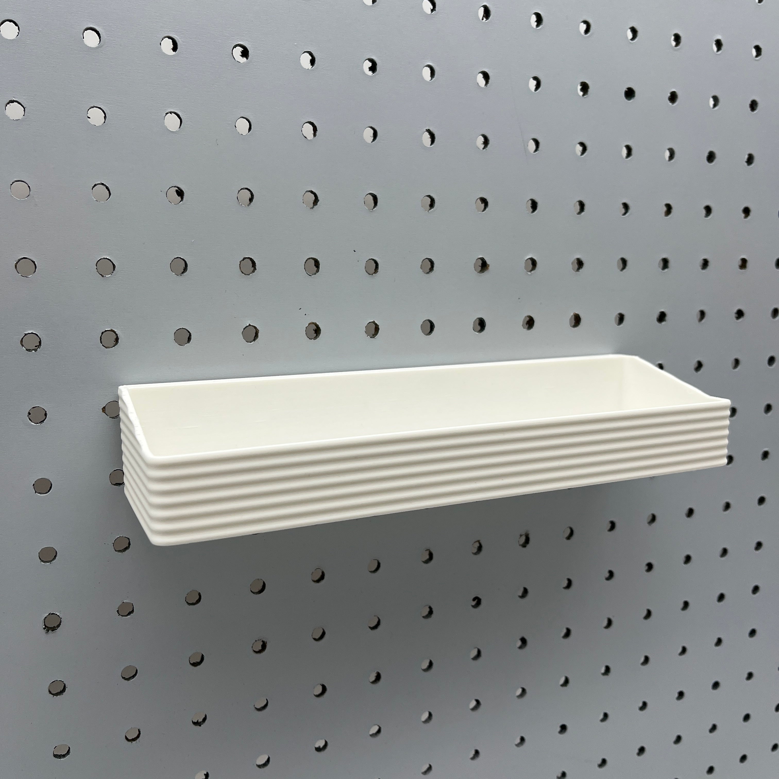 Striped Pegboard Bins